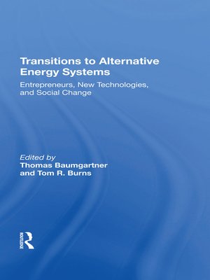 cover image of Transitions to Alternative Energy Systems